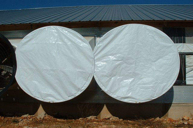 poultry fan cover insulated fan cover