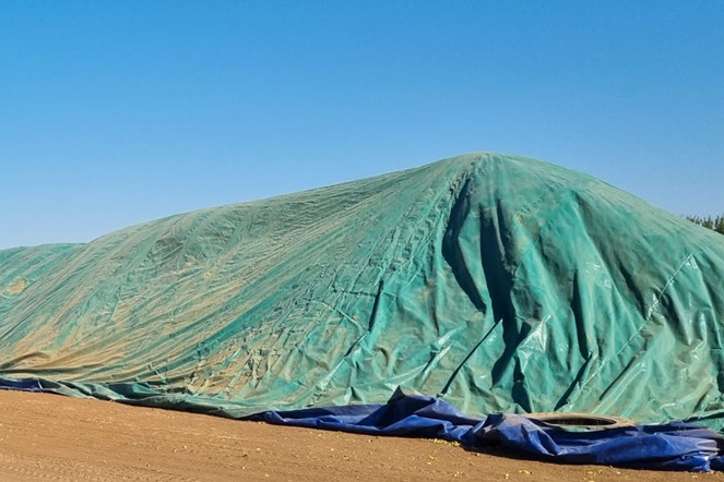 grain bunker tarps grain storage cover