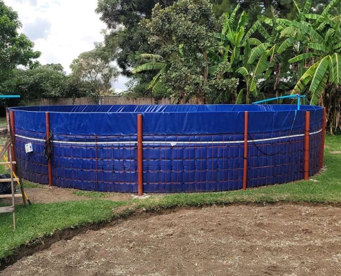 Round tank liner for fish farming Foldable fishing tank liner