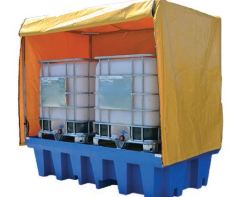 weatherproof IBC container cover IBC tote cover custom size IBC pallet cover