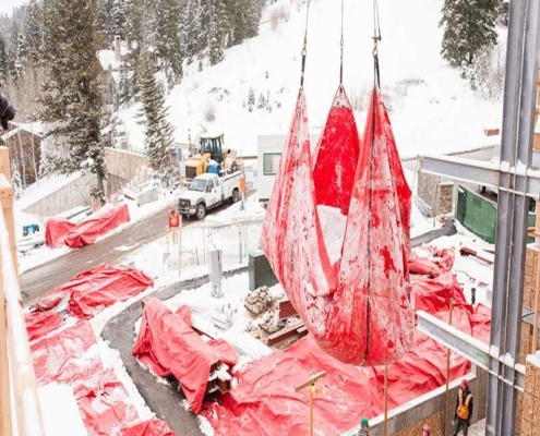 Snow transport tarps snow shields Cover Industrial snow tarps