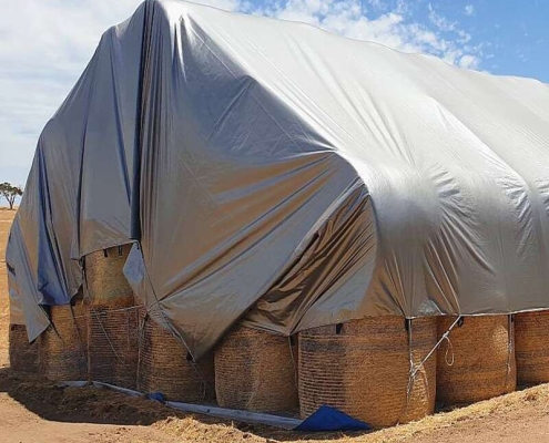 Heavy duty tarpaulin for hay and straw protection UV resistant tarpaulin for straw bales