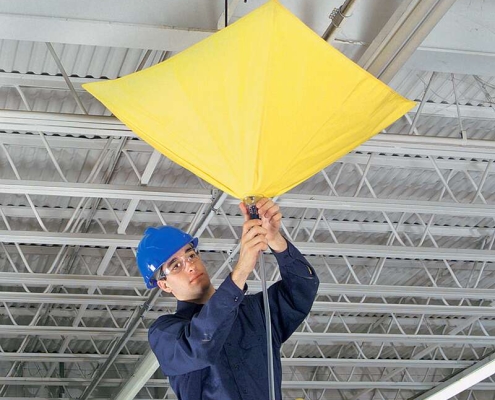 Waterproof tarps for emergency water redirection drain tarps