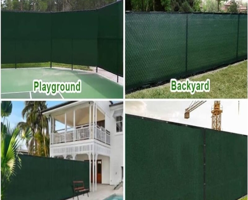 Commercial-grade privacy mesh for fences Privacy screen for rental or temporary fencing