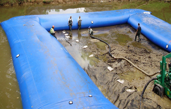 Water Inflated Flood Barriers Water Filled Barriers Inflatable Flood Control Barrier