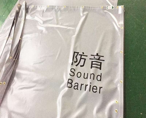 Sound barrier tarps for scaffolding Portable sound barrier tarps