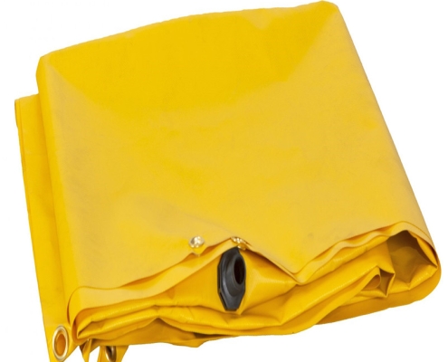 Waterproof ceiling tarps Leak tarps with hose attachment