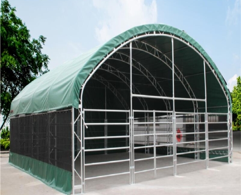 Waterproof tarps for outdoor livestock shelters Custom size livestock barn tarps