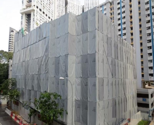 PVC Laminated Sound barrier tarps Noise control tarps