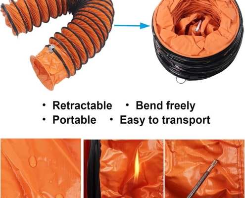 Durable PVC ducting hose for workshop or factory use Heavy Duty Flexible Duct Hose