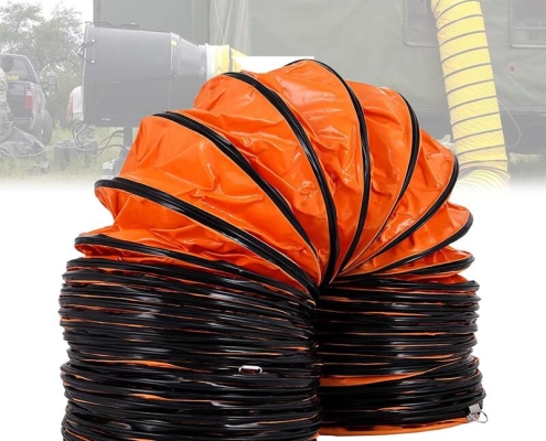High-temperature PVC ducting for construction ventilation Flexible PVC duct pipe for air handling units