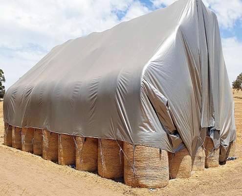 Waterproof tarpaulin for outdoor straw storage Custom size tarpaulin for farm straw stacks