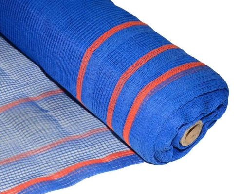 High-strength safety netting for job sites