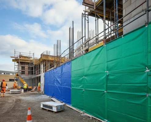 insulated hoarding tarps construction site hoarding tarps