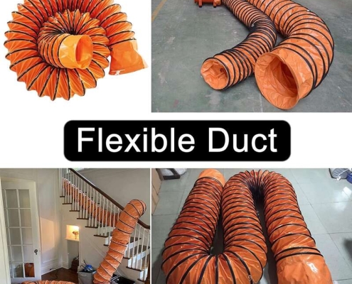 Ventilation PVC Duct Hosing Fire retardant ventilation duct