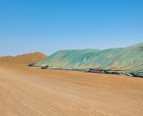 mining stockpile tarps ore stockpile cover