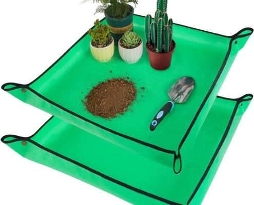 portable soil change mat for balcony or indoor plants