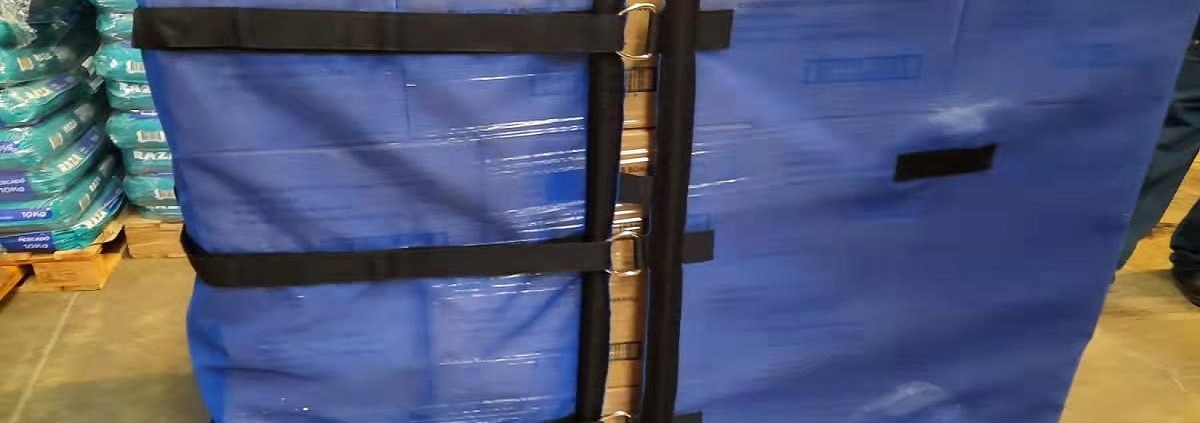 eco friendly reusable pallet wrap for warehouse packaging custom reusable pallet wrap with Velcro straps